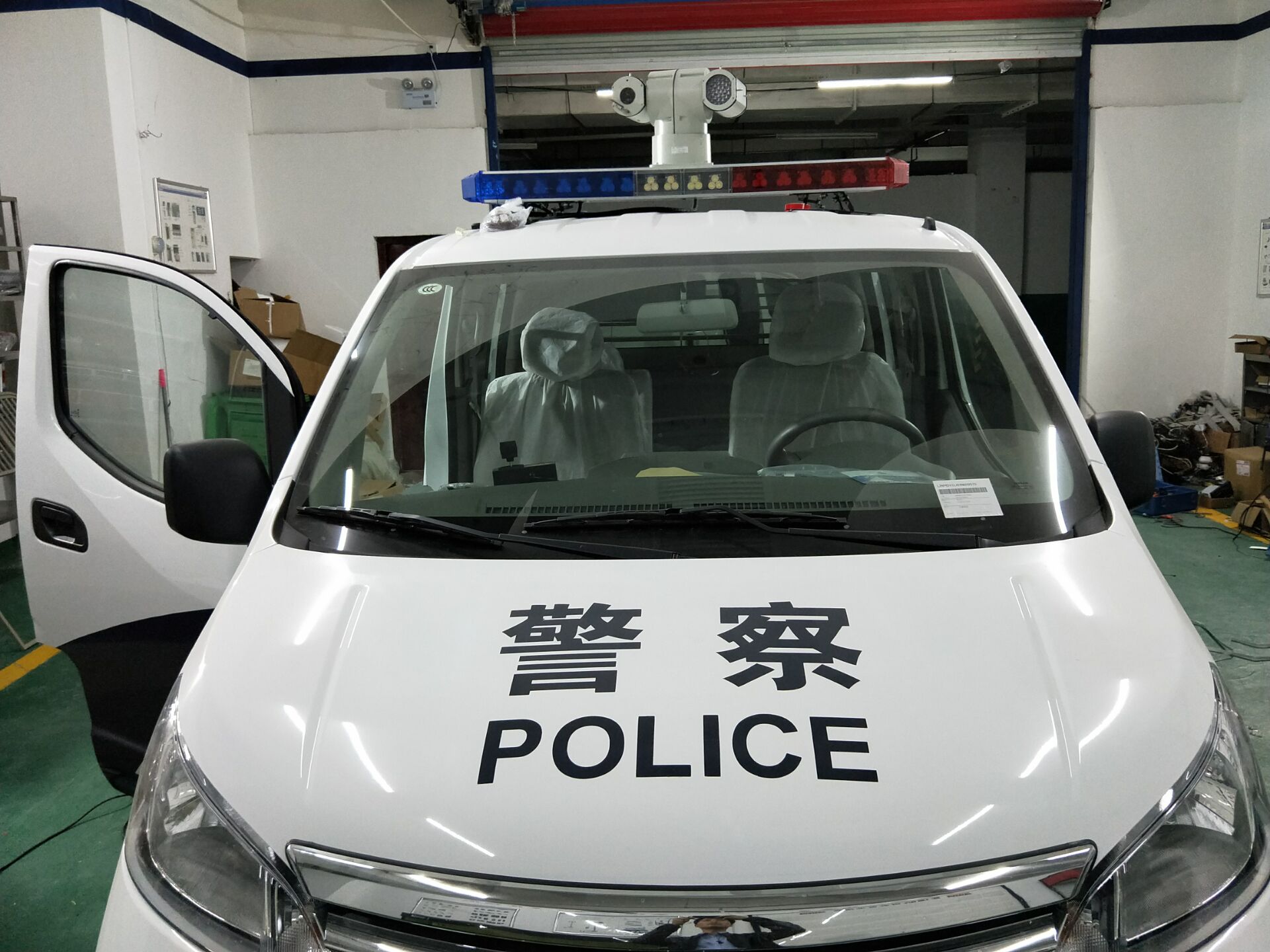鄭州市金水區(qū)公安局執(zhí)法巡邏車安裝效果